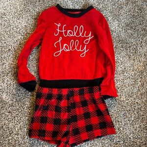 Warm and fuzzy Christmas pajamas- girls 5/6